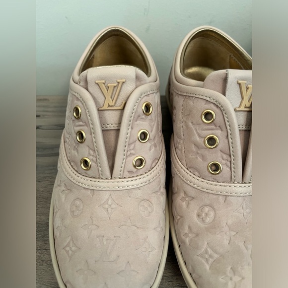 Louis Vuitton monogram leather pink kids girls shoes sneakers size EU 27 - Picture 10 of 10